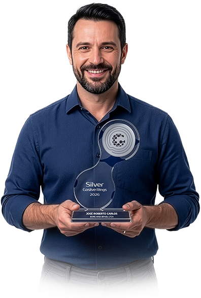 Parceiro com troféu